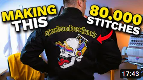 Embroidering MASSIVE Designs on the Back of a Jacket