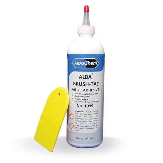 AlbaChem Brush Tack Water Based Pallet Adhesive With Spreader