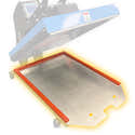 Lot De 2 Housses PTFE Pour Presse à Chaud - 40 X 50 Cm, Réutilisables, Protection Antiadhésive - 10