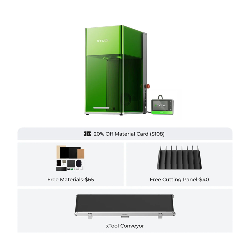 xTool F1 Ultra (20W Fiber & Diode Dual Laser Engraver/Cutter)