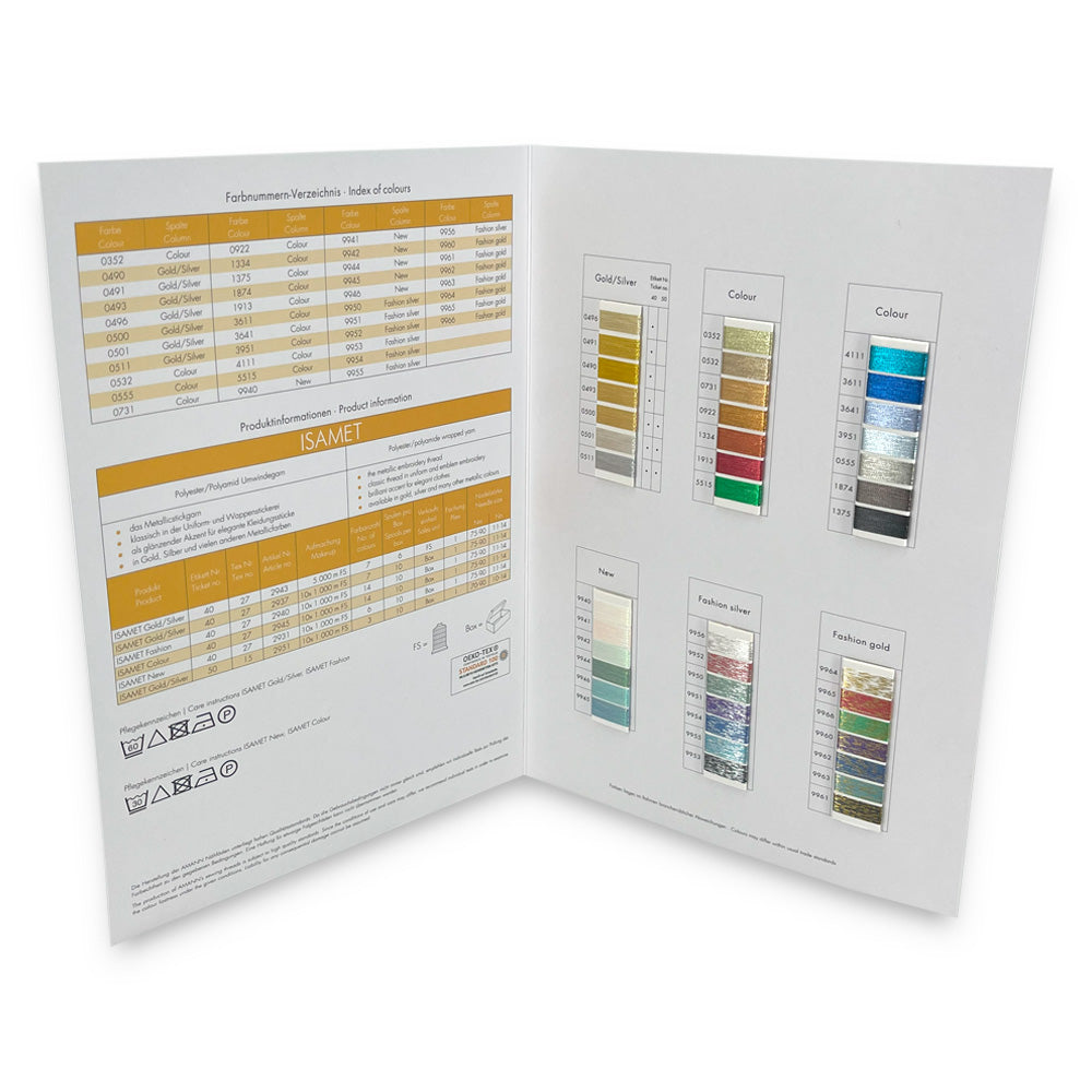 ISAMET Shade Card