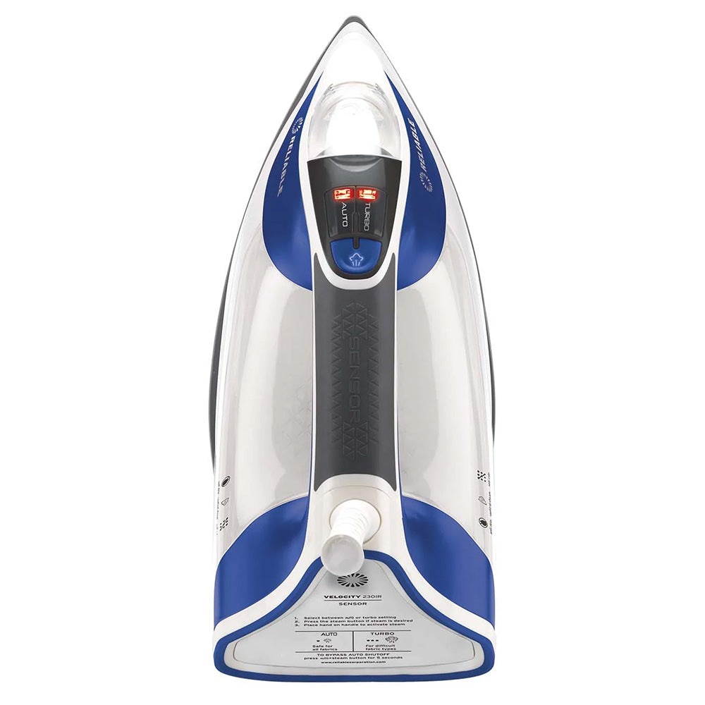 240IR Velocity Sensor Compact Vapor Generator Steam Iron