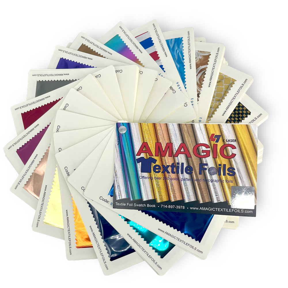 Amagic Textile Heat Press Foil For Screen Printing Swatch Book