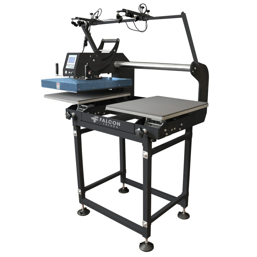 Toyoda Falcon Manual Dual 16” X 20” Heat Press With Lasers