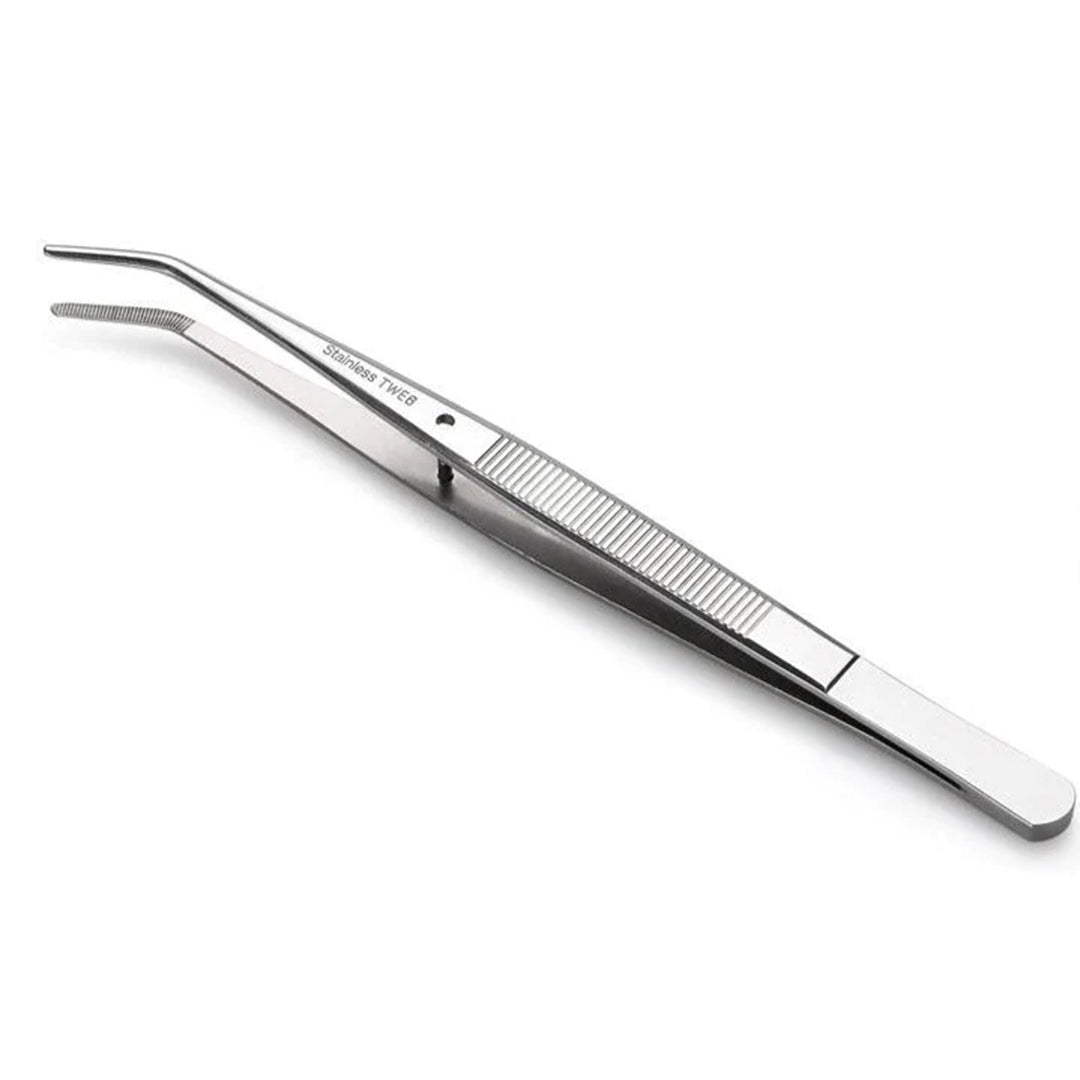 6" Deluxe Bent Tweezers