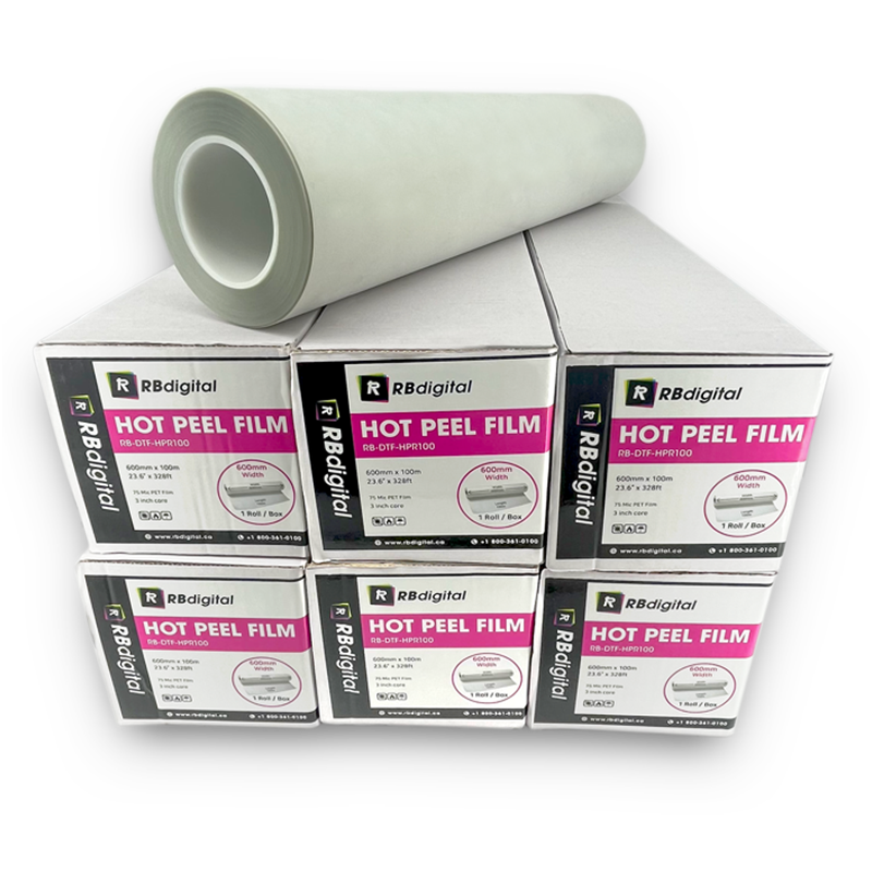 DTF Hot Peel Film V1 - Roll (24" x 100m)