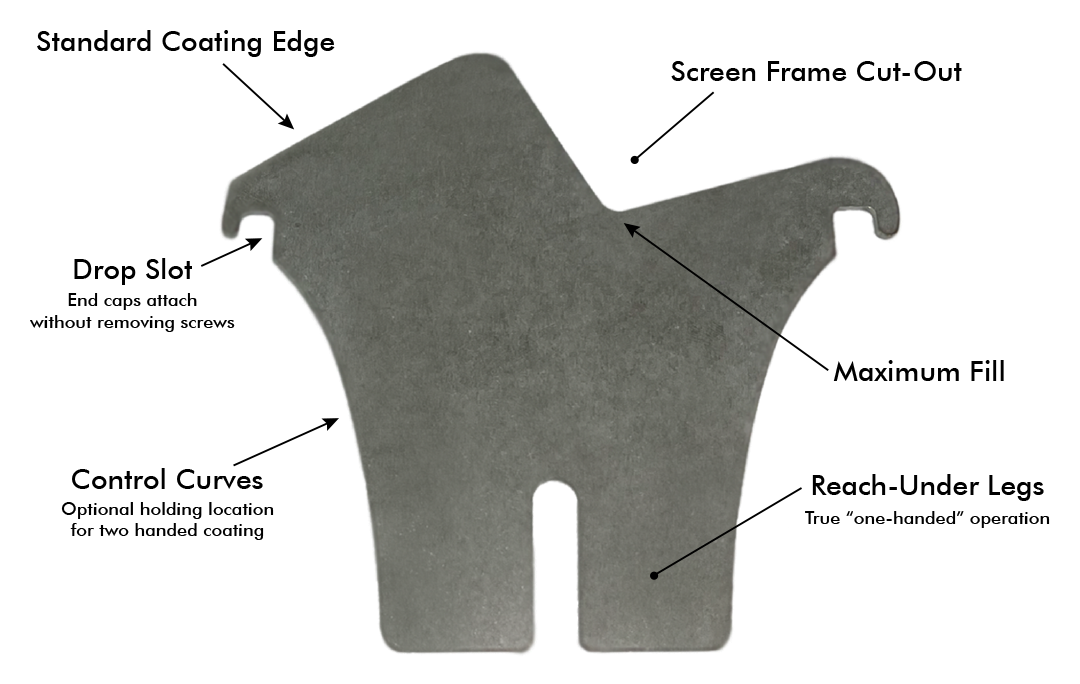 End Caps for Monster-Max II Emulsion Scoop Coater