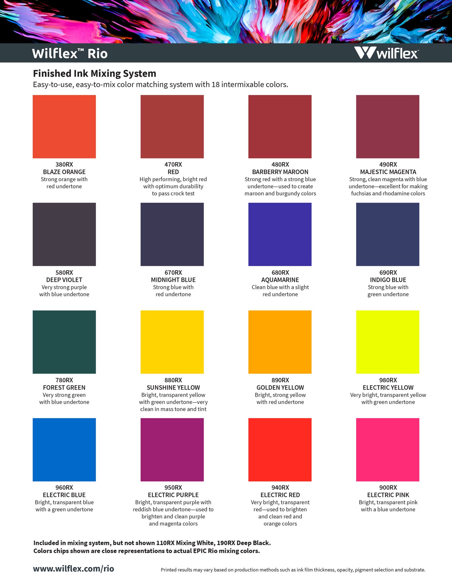 Système de mélange d'encre série Vivid