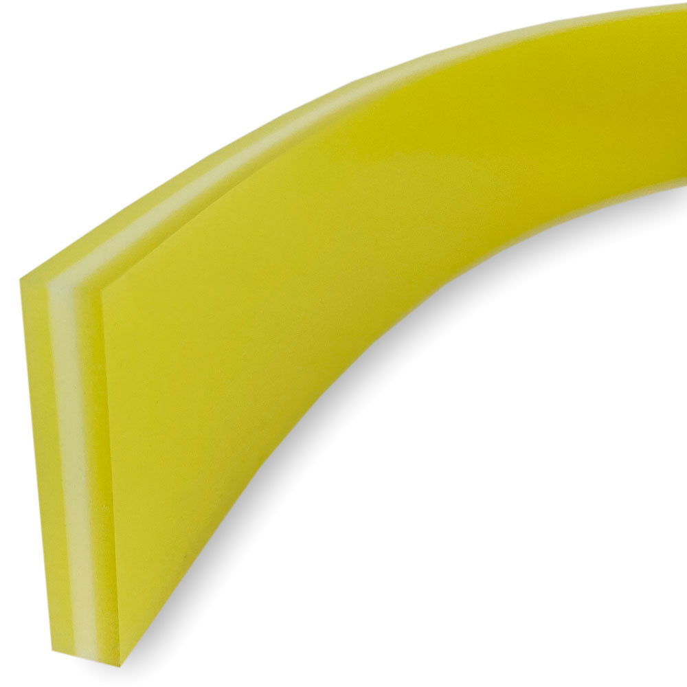 Yellow/White/Yellow 70/90/70 Durometer Squeegee Blade