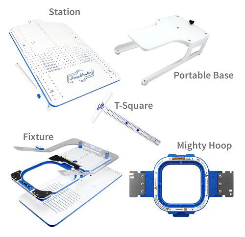 5x5 Mighty Hoop Magnetic Embroidery Frame Hoop Master Starter Kit (For Tajima)