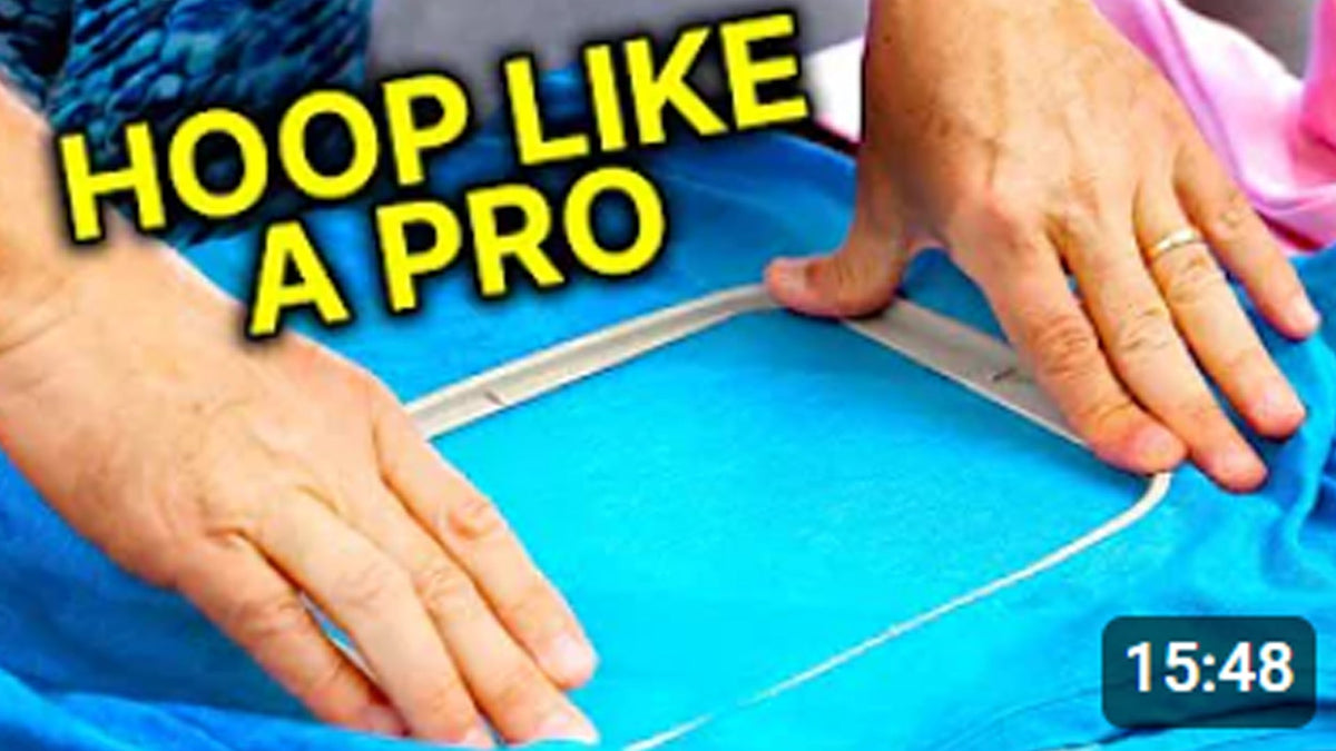 Easy Hoop How to Hoop for Embroidery Machine EASY! Machine Embroidery for Beginn ...