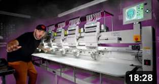 Lee's New Tajima TMEZ 6 Head Embroidery Machine!