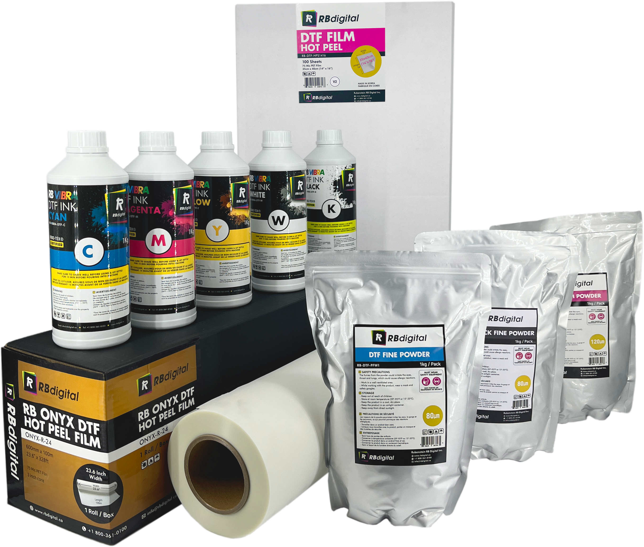 R&b Digital All DTF Supplies – Rubenstein RB Digital Inc