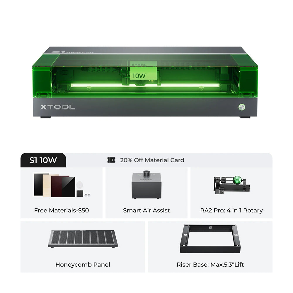 xTool S1 (10W Desktop Diode Laser Engraver/Cutter)