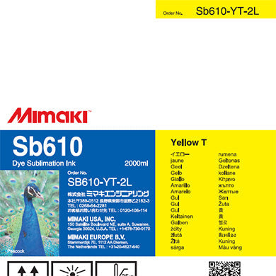 Mimaki Dye-Sub SB610 Yellow Ink (Clearance)