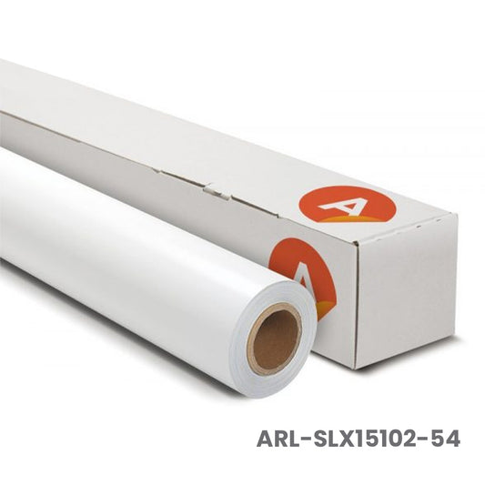 Arlon SLX+ Gloss White Vehicle Vinyl - (Light Grey Removable/Repositionable Adhesive)