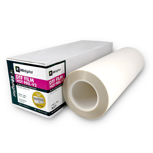 DTF Hot Peel Film V2 - Roll (16" x 100m) (Brother & Epson Optimized)