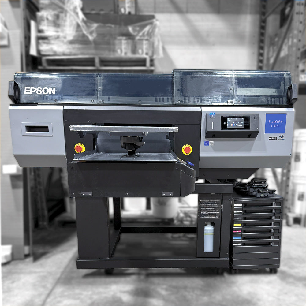 Epson SureColor F3070 Industrial Direct-to-Garment Printer (Used Machine)