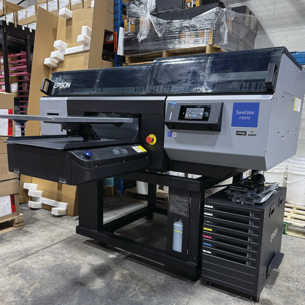 Epson SureColor F3070 Industrial Direct-to-Garment Printer (Used Machine)