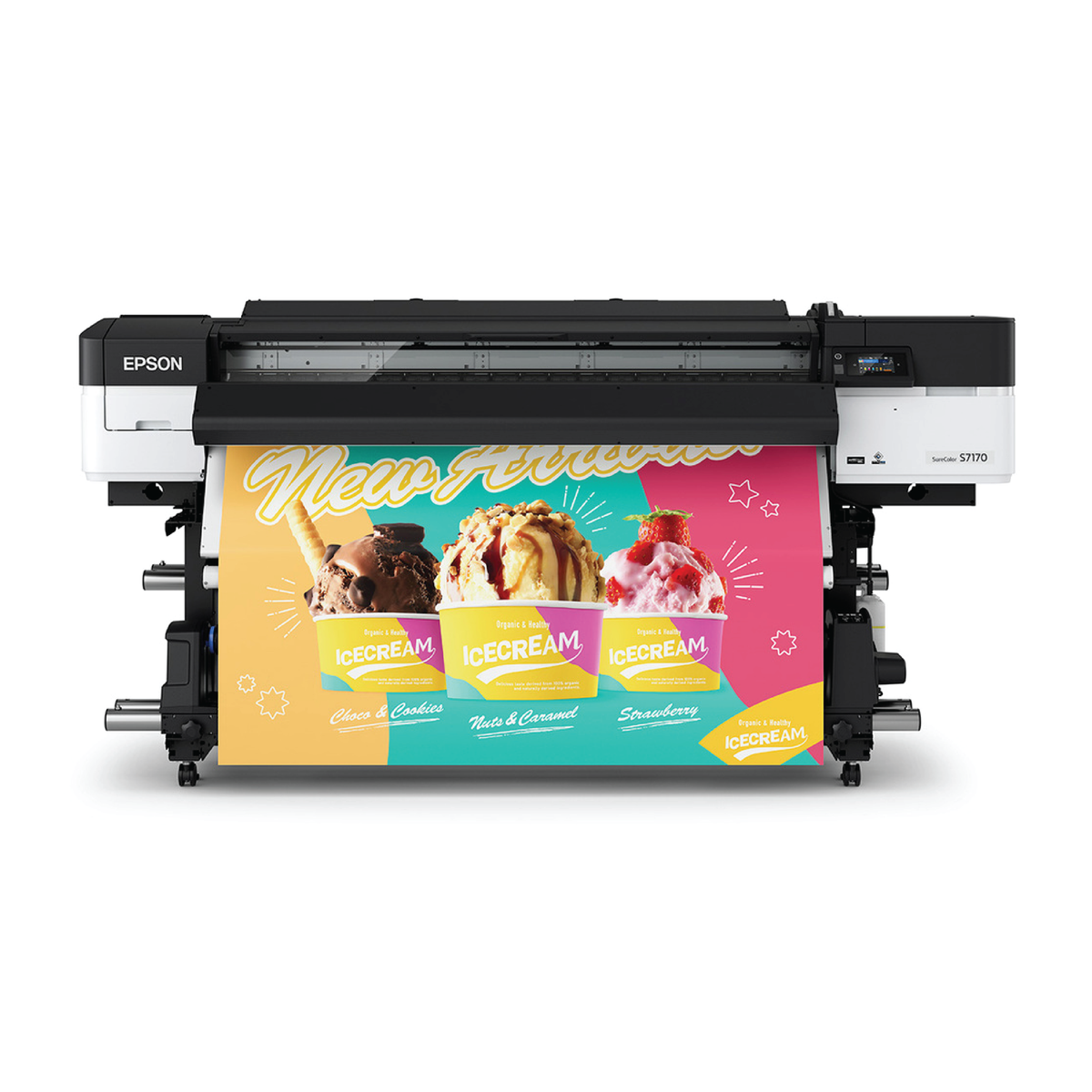 Epson S7170 64-Inch Roll-to-Roll Solvent Signage Printer + Summa S1 D140 54-Inch Cutter Bundle - Limited Time
