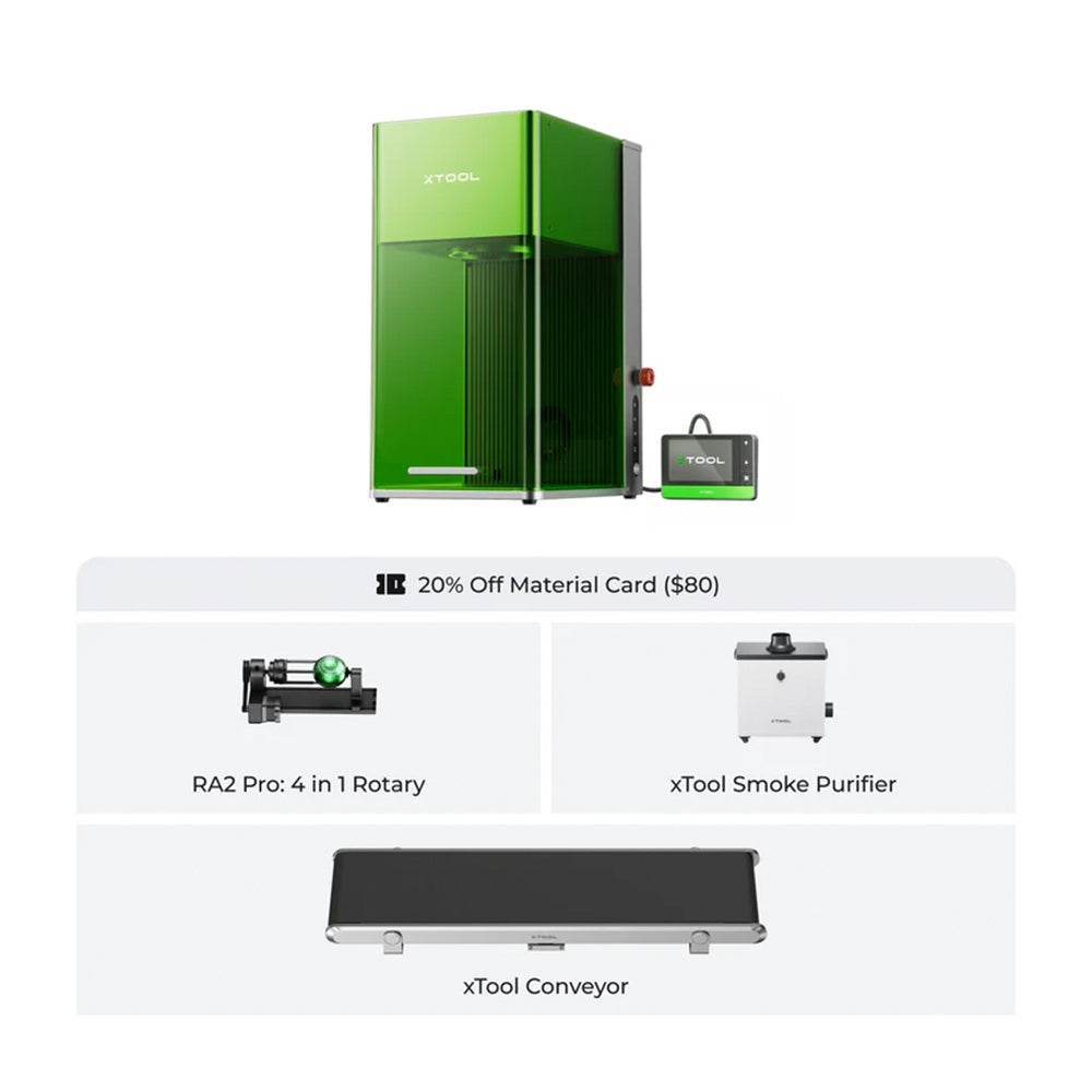 xTool F1 Ultra (20W Fiber & Diode Dual Laser Engraver/Cutter)