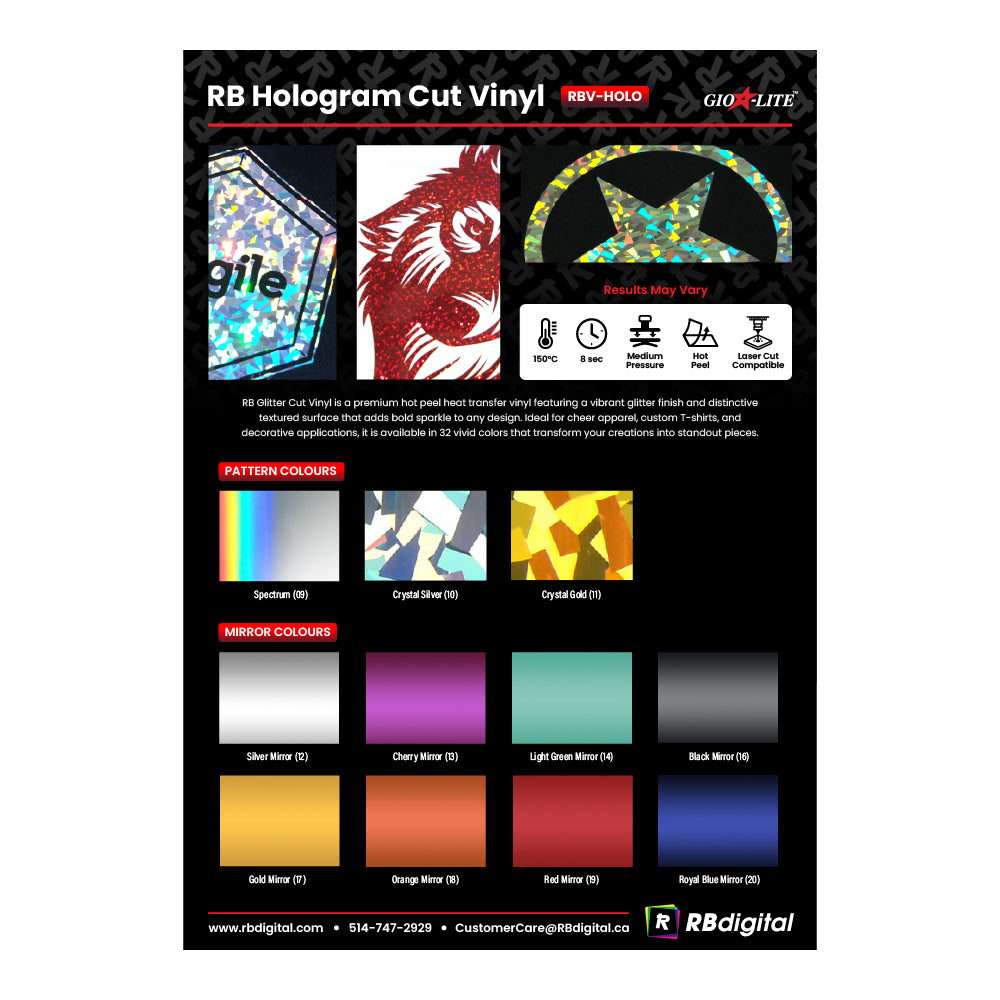 RB Vinyl Swatch & Application Guide
