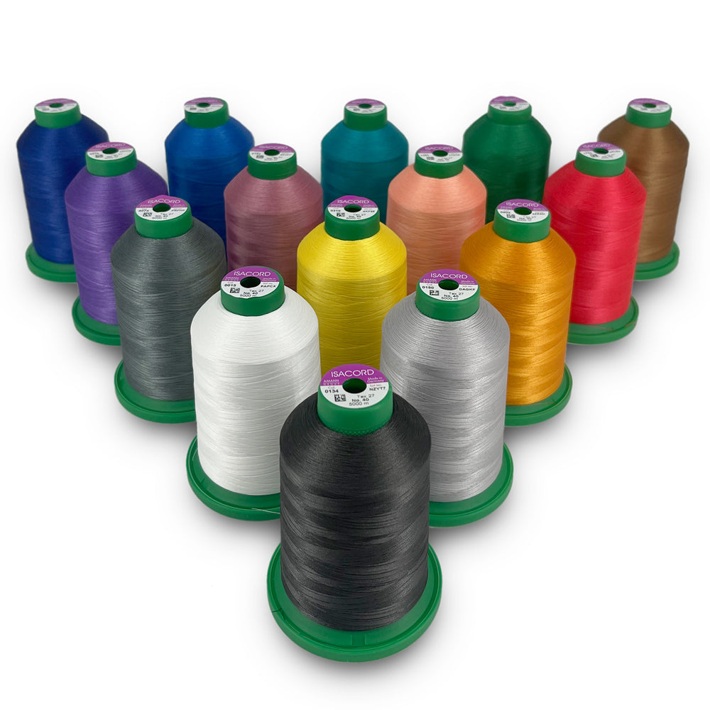 (COMBINED LISTING) ISACORD 40 KS 5000M - 100% Polyester Embroidery Threads