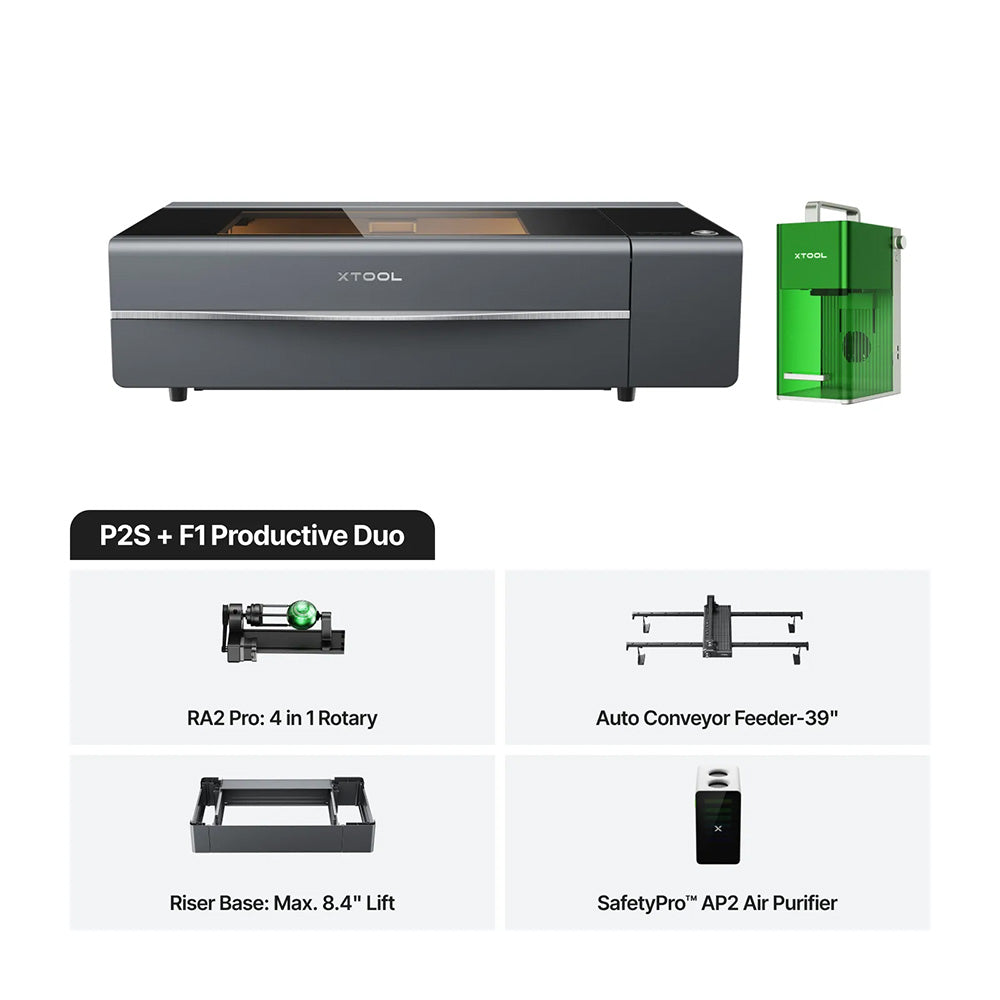 xTool P Series + F Series Bundle (Laser Engraver/Cutter Multi Machine Bundle)