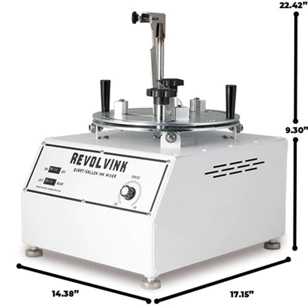 RevolvInk Mixer - Mélangeur et modulateur d'encre de sérigraphie pour quarts et gallons