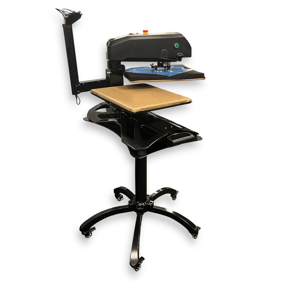 Toyoda Falcon Electric Auto Release 16” X 20” Swing Away/Pull Out Heat Press With Lasers and Stand