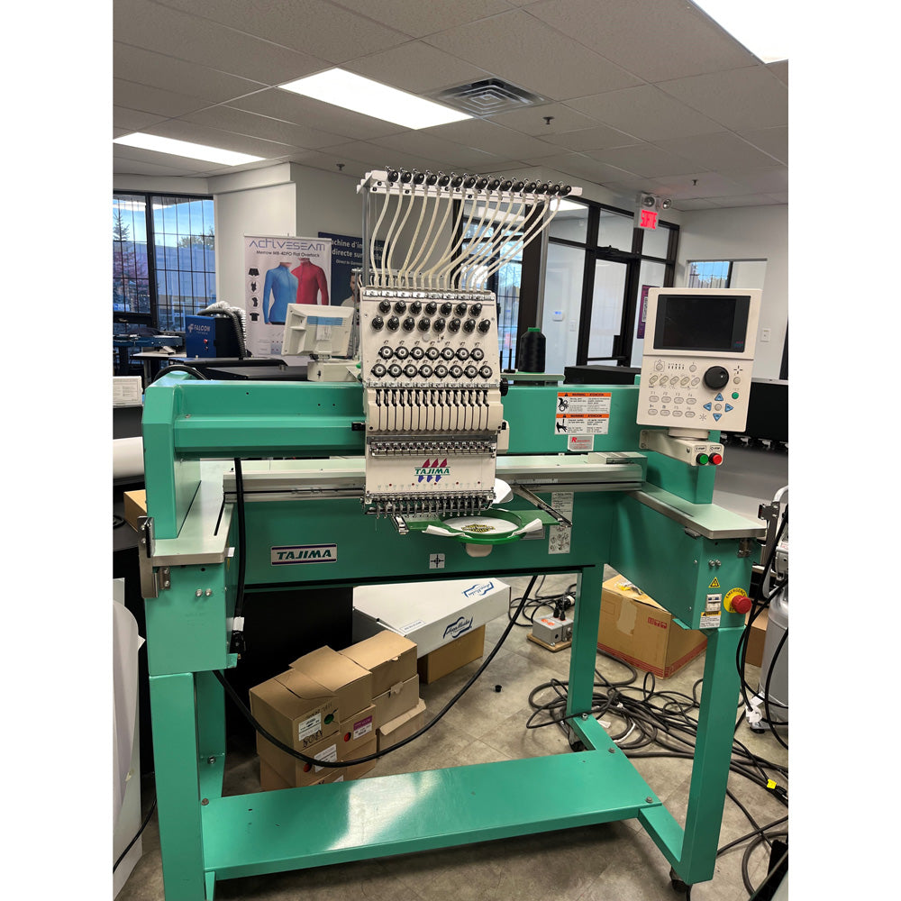 Tajima TFMXC1501 Stretch Single Head Embroidery (Used Machine