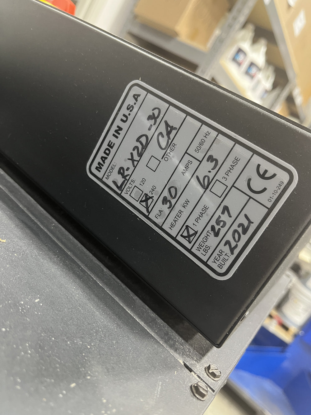 Little Red X2D Mid-Level Infrared Dryer (Used Machine) 1