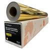 RB Luma 4mil PVC/PET Printable Metallic Gold Vinyl (Clear Permanent Adhesive, Air Egress)