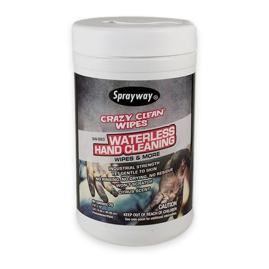 Sprayway 983 Industrial Strength Waterless Hand Cleaning Wipes