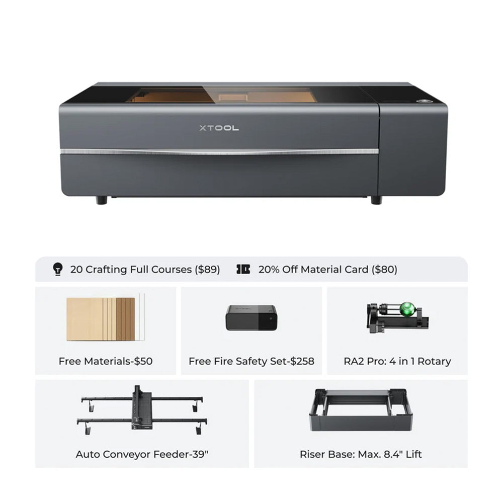 xTool P2 (55W Desktop CO2 Laser Engraver/Cutter)