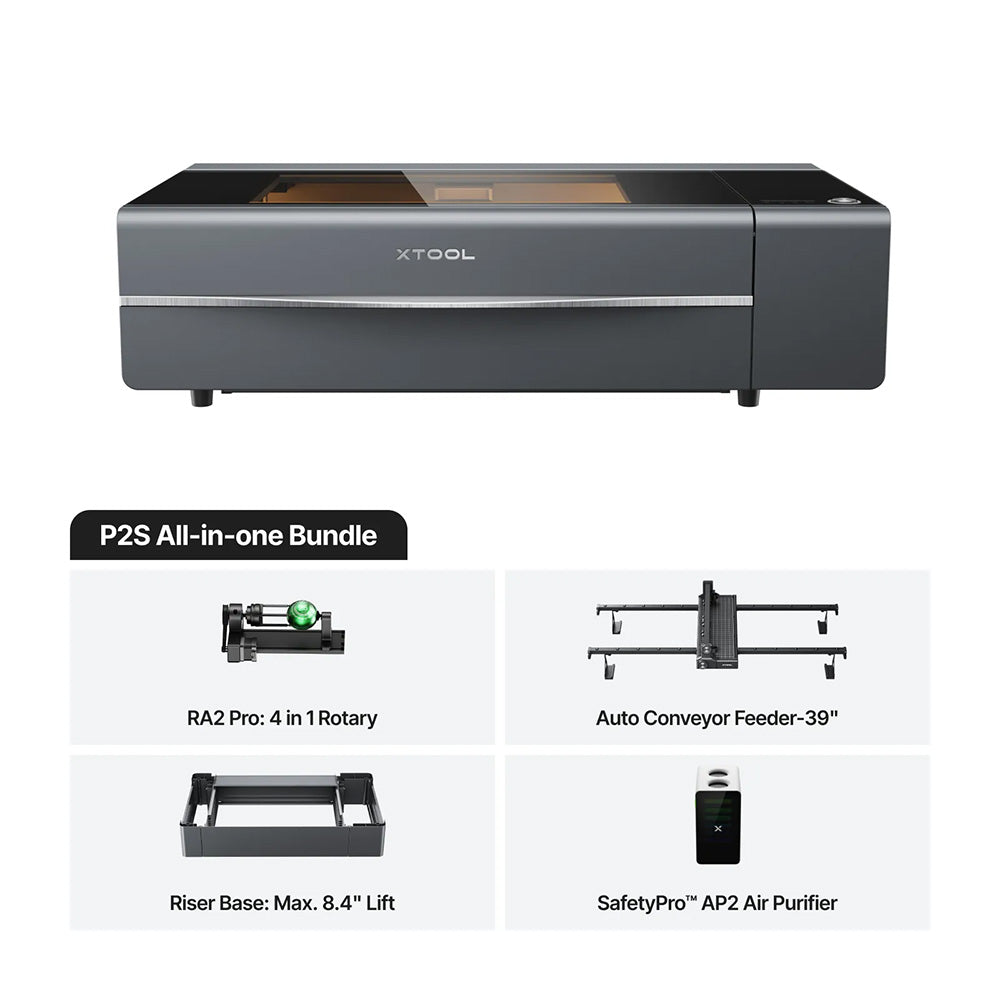xTool P2S (55W Desktop CO2 Laser Engraver/Cutter)