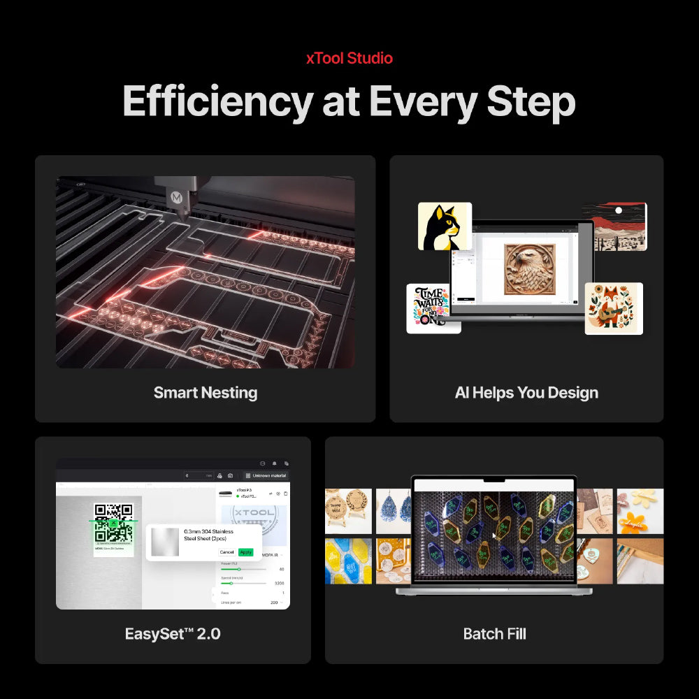 xTool P3 (80W Desktop CO2 Laser Engraver/Cutter)