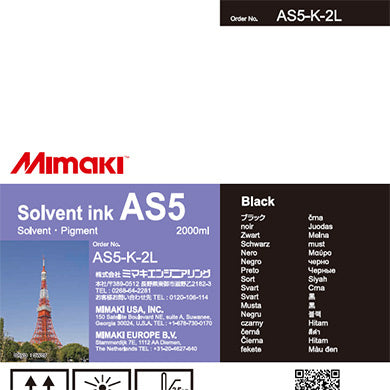 Mimaki AS5 - 2L Black Ink