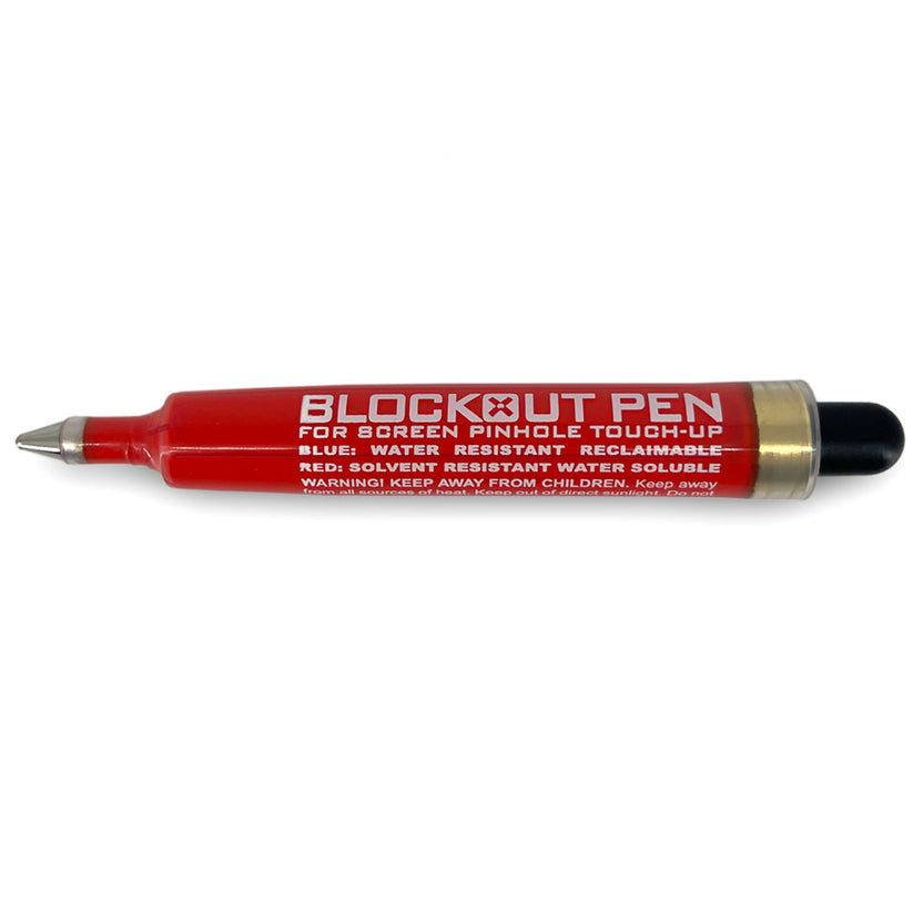 Emulsion Blockout Pen - Red (Solvent Based Inks) – Rubenstein RB ...