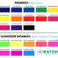 Matsui Kit de démarrage Brite Discharge Neo Pigment et Glow Colors